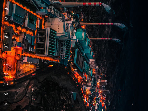 古交电厂夜景