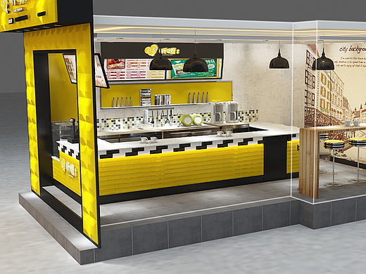 茶飲店效果圖（云南西雙版納店）（個(gè)人主頁-ZMjAzODA3ODA=） - 建筑/空間 - 站酷設(shè)計(jì)師心凌糖罐子原創(chuàng)素材 - 站酷ZCOOL