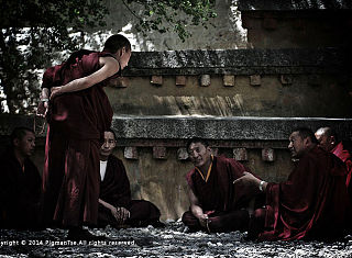 色拉寺的僧侣们