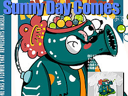 植物，怪獸，太空，蔬菜，萌寵等系列貼紙ip設(shè)計(jì)