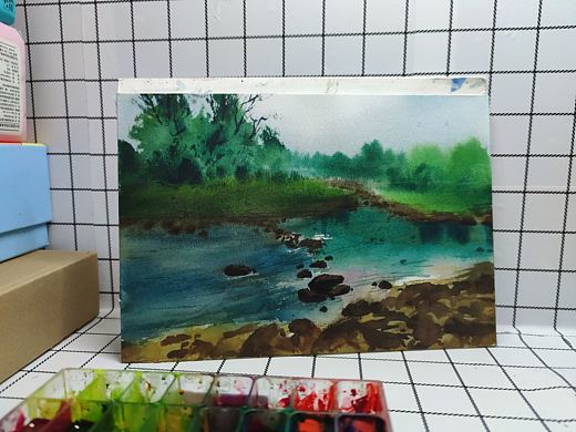 美好终将如约而至 #水彩