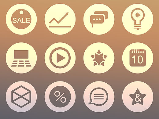 【學習作品 】漸變背景圖標（個人主頁-ZMTMwNzM0Mjg=） - 圖標 - 站酷設計師Fansen凡森原創(chuàng)素材 - 站酷ZCOOL