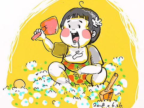 休息日？不存在的…（个人主页-ZMjg3ODgwMjQ=） - 儿童插画 - 站酷设计师芋艿儿原创素材 - 站酷ZCOOL