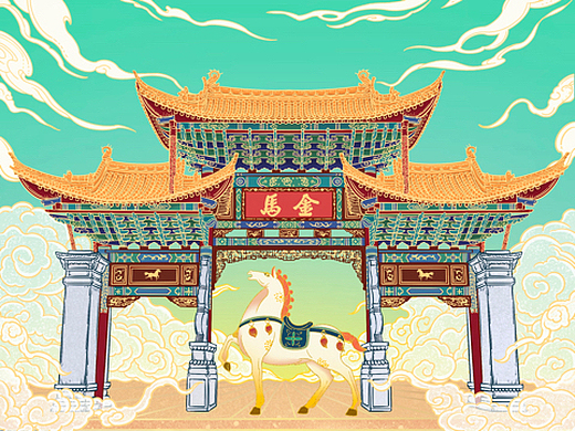 昆明 金马碧鸡坊