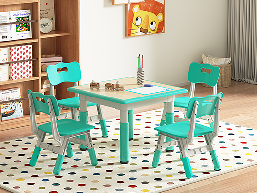 儿童桌椅组合效果图