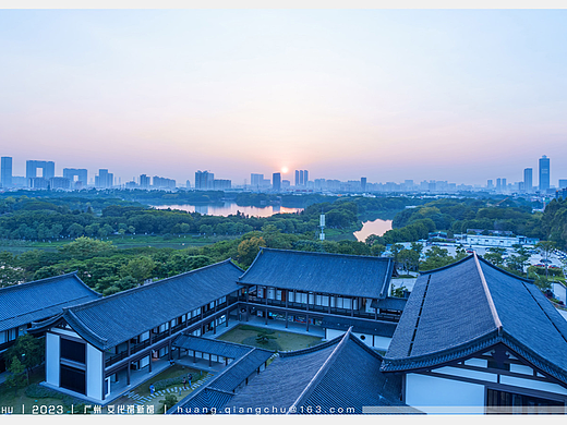 广州文化馆新馆｜日落海珠湖