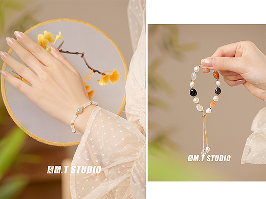 饰品拍摄 天然水晶手链模特拍摄 饰品首饰手链模特拍照