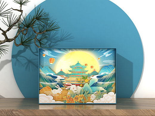 月饼盒包装创意月饼包装中秋节礼盒
