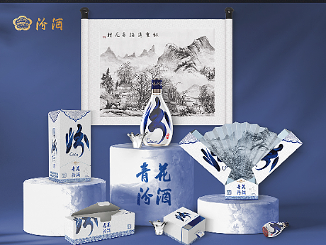 文创设计练习│青花汾酒30复兴版文创设计（个人主页-ZNjcwNjM1MjA=） - 其他平面 - 站酷设计师TOBISAN原创素材 - 站酷ZCOOL