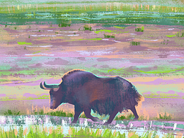 边看纪录片边画画