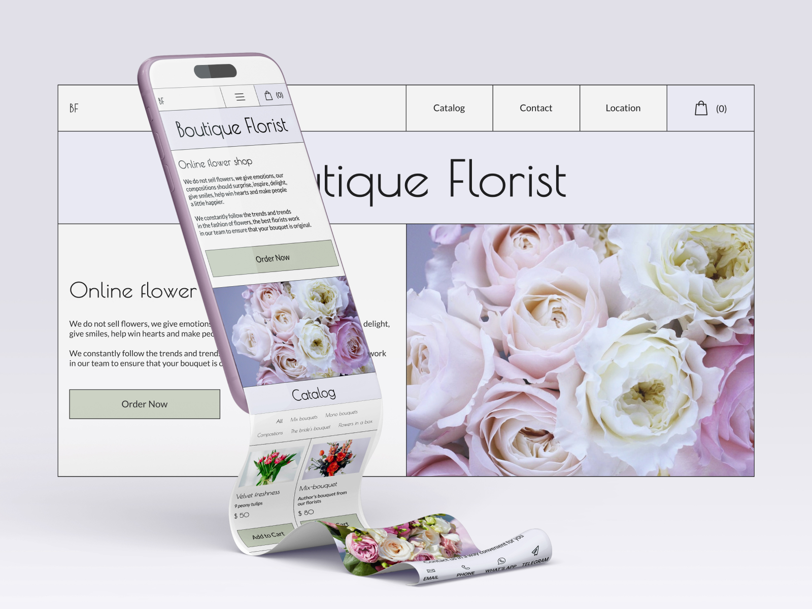 Boutique Florist - Flower Shop_Florents-站酷ZCOOL