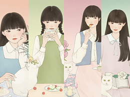 她与猫系列｜春天打了一个纯白的哈欠