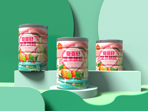 坚果藕粉国风包装设计