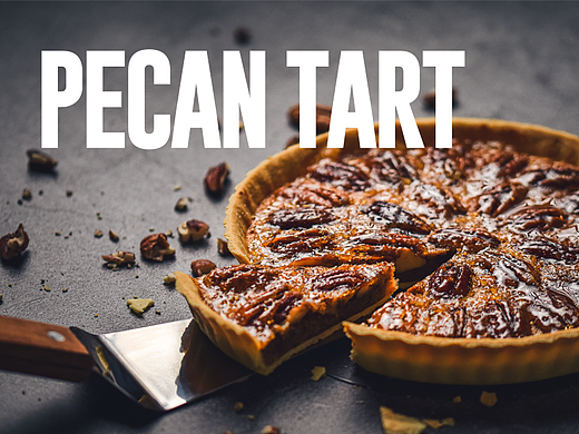 Pecan Tart Photography 美式山核桃塔