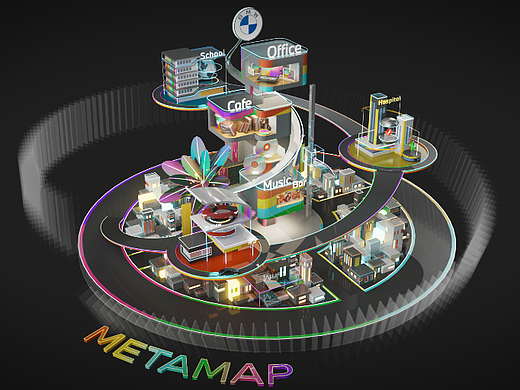 宝马中国APP之元宇宙场景探索METAMAP设计