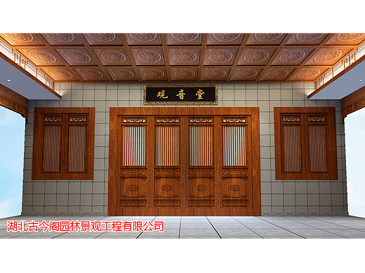 寺庙效果图设计，佛教寺庙设计图，寺院整体规划图设计
