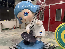 玻璃鋼醫(yī)生護士ip手辦大公仔  樹脂纖維玻璃鋼廠家