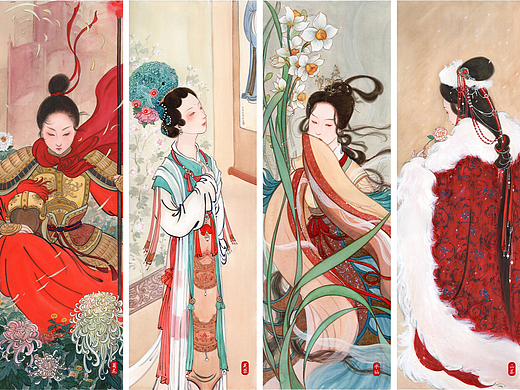 【美人绘】五朝/六节/十二花神/二十四节气