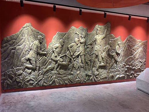 玻璃钢仿铜浮雕壁画 砂岩半立体浮雕 浮雕制作厂家