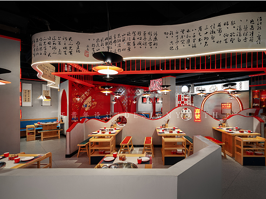 正青年设计 | 成都喜饕火锅店设计