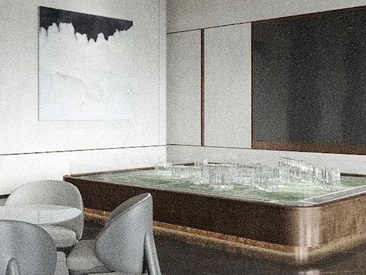 现代中式售楼处-德沐设计