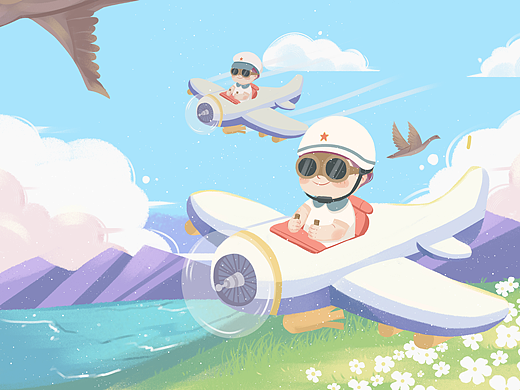 小海军儿童插画