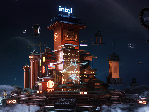 intel 元宇宙网页主视觉