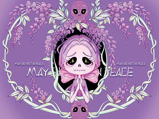 花框骷髅女孩