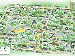 严州古城手绘导览图—喵星岛文创