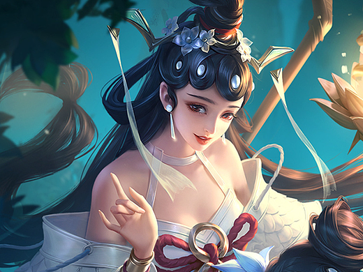 【3dmax人物建模】王者荣耀白蛇大乔角色模型制作教程