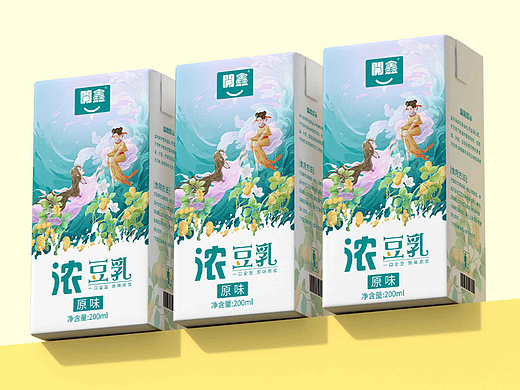 【包装插画设计】自然的纯净之乳