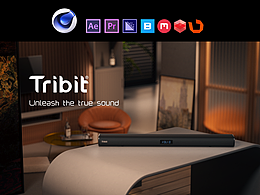 Tribit电视音箱 动效渲染