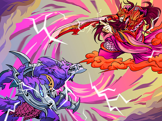 英雄联盟活动KV（个人主页-ZNjEyMDg0NDQ=） - 商业插画 - 站酷设计师卡拉米下士原创素材 - 站酷ZCOOL