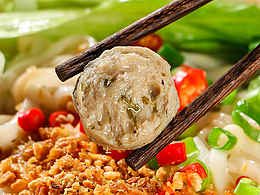 电商摄影 / 云摄 / 美食摄影 苦刺猪肉丸 潮汕特产