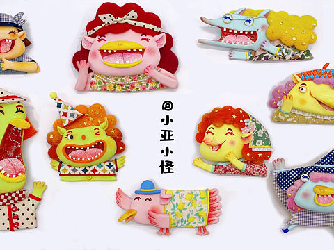 开心的小怪 角色设计