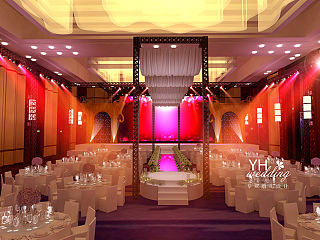 YHwedding婚礼设计:烟台万达酒店婚礼设计 全景效果图 婚礼3D动画 虚拟动画 婚礼漫游