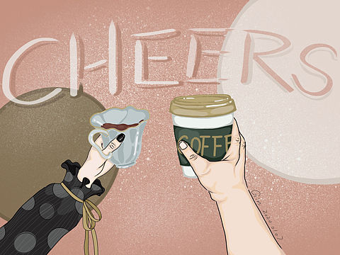 Have a nice day！（个人主页-ZNDIxMDE1NjQ=） - 创作习作 - 站酷设计师Gin插画分享原创素材 - 站酷ZCOOL