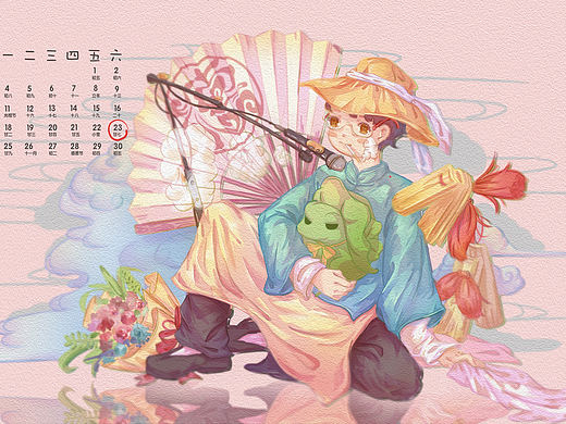 龄龙塔里有龄龙 壁纸 插画