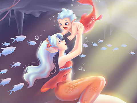 海底的小确幸（个人主页-ZNjA1OTY3NTY=） - 儿童插画 - 站酷设计师现在叫拉面原创素材 - 站酷ZCOOL