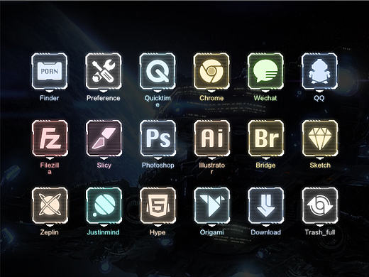 科幻桌面主题&图标