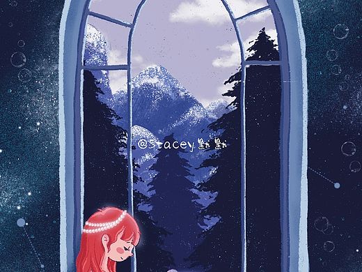 插画幻境美人鱼（个人主页-ZNTQ2NTE5MjQ=） - 艺术插画 - 站酷设计师Stacey默默原创素材 - 站酷ZCOOL