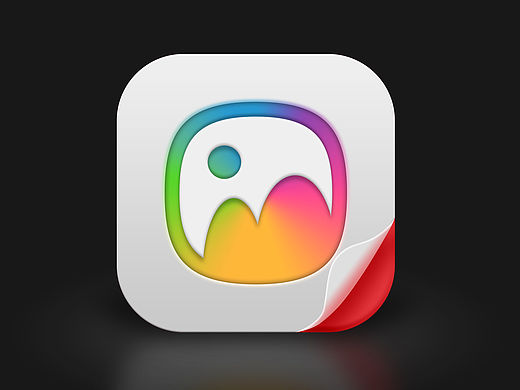 七彩卷叶小图标（个人主页-ZMTU0MTUyMDQ=） - 图标 - 站酷设计师喵aho原创素材 - 站酷ZCOOL