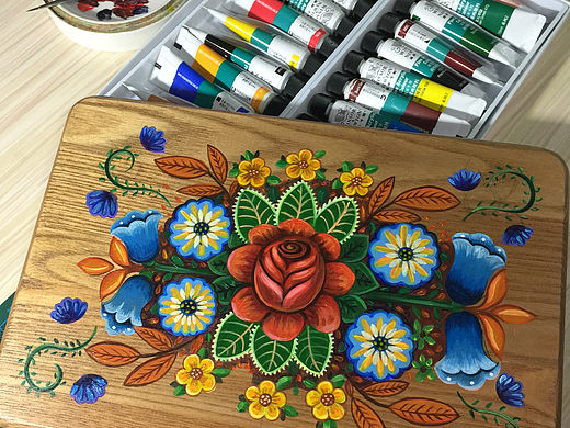 彩绘小木凳（个人主页-ZMTQyMDg4MzI=） - 绘画 - 站酷设计师石部落原创素材 - 站酷ZCOOL