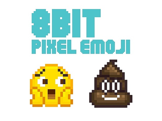 8bit像素小黄脸emoji表情