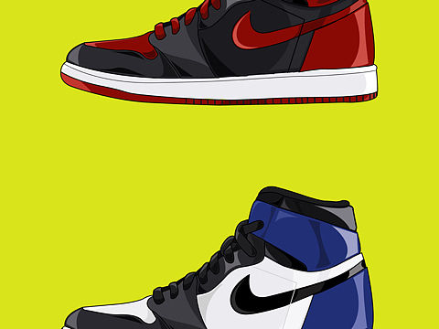 两张AJ1（个人主页-ZMTgxMzQ1NzI=） - 创作习作 - 站酷设计师万木文化设计原创素材 - 站酷ZCOOL