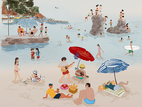沙滩度假🏖