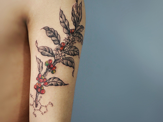 咖啡烘焙师专属纹身