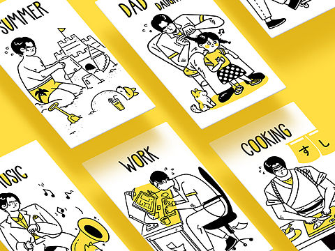 「一周插画总结」汗の巴比