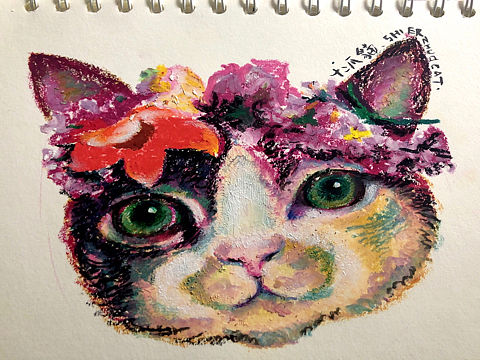 貓主子的插畫習作。