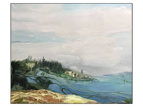 油画风景《梯田》（个人主页-ZMjYyMTQ3MDQ=） - 绘画 - 站酷设计师sunbao不画画原创素材 - 站酷ZCOOL